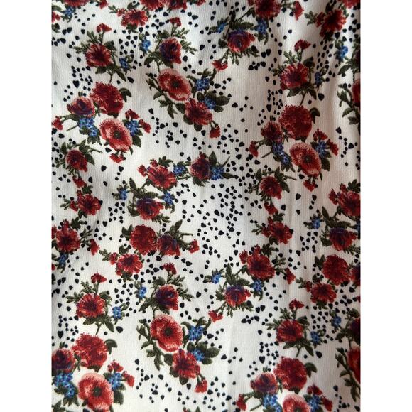 NWT Jessica Robertson Women’s 2XL Preppy Prairie Floral White Casual Shirt Dress - Picture 6 of 13